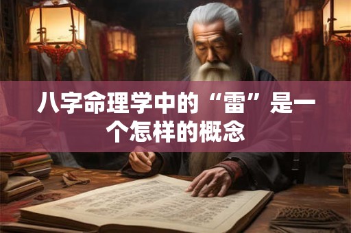 八字命理学中的“雷”是一个怎样的概念
