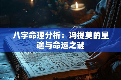 八字命理分析：冯提莫的星途与命运之谜