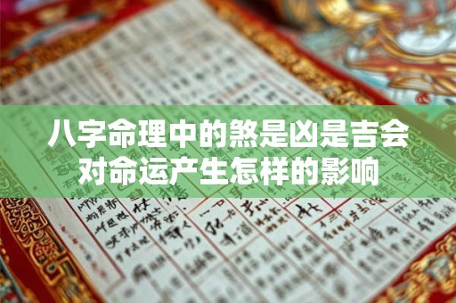 八字命理中的煞是凶是吉会对命运产生怎样的影响