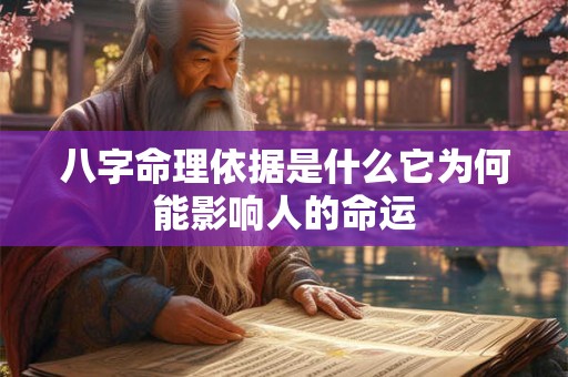 八字命理依据是什么它为何能影响人的命运