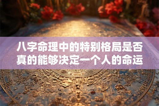 八字命理中的特别格局是否真的能够决定一个人的命运