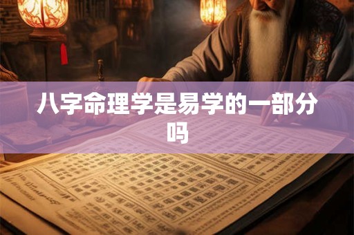 八字命理学是易学的一部分吗