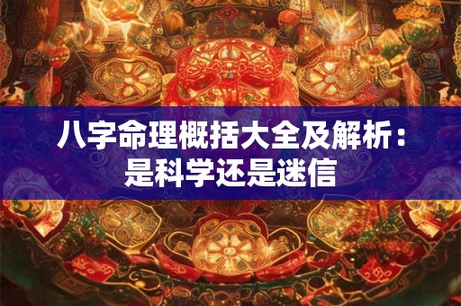 八字命理概括大全及解析：是科学还是迷信