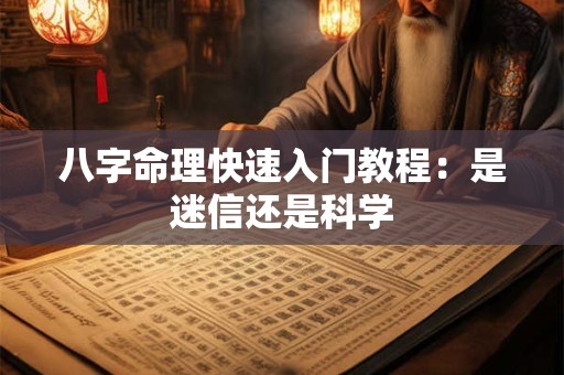 八字命理快速入门教程:是迷信还是科学 八字命理快速入门教程:是迷信还是科学