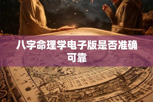 八字命理学电子版是否准确可靠
