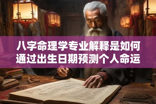 八字命理学专业解释是如何通过出生日期预测个人命运的 八字命理学专业解释是如何通过出生日期预测个人命运的