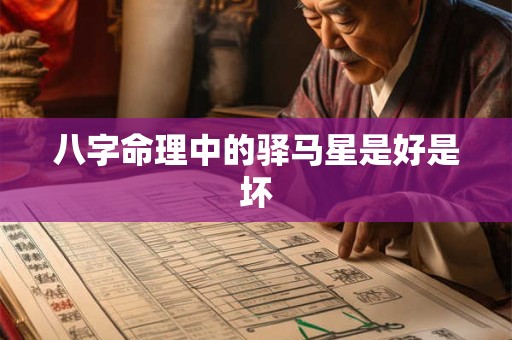 八字命理中的驿马星是好是坏
