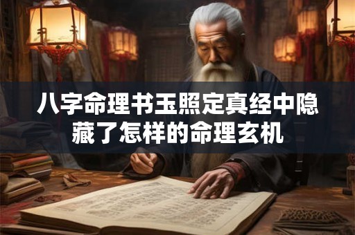 八字命理书玉照定真经中隐藏了怎样的命理玄机