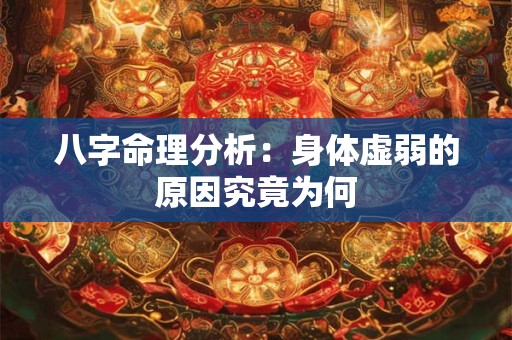 八字命理分析：身体虚弱的原因究竟为何