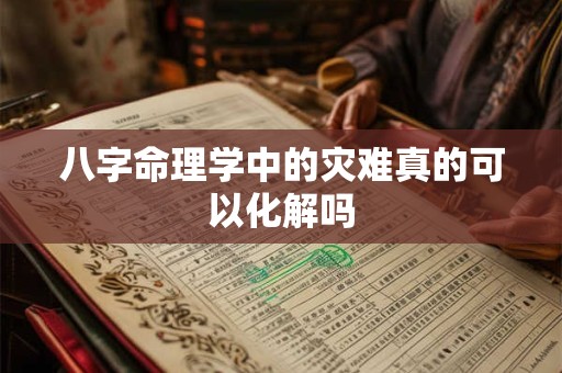 八字命理学中的灾难真的可以化解吗