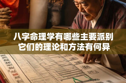 八字命理学有哪些主要派别 它们的理论和方法有何异同