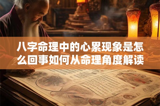 八字命理中的心累现象是怎么回事如何从命理角度解读心累的原因