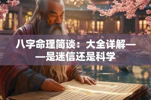 八字命理简谈：大全详解——是迷信还是科学