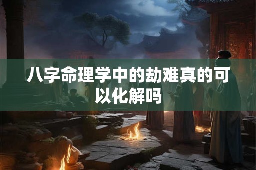 八字命理学中的劫难真的可以化解吗