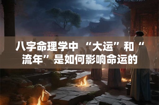 八字命理学中 “大运”和“流年”是如何影响命运的