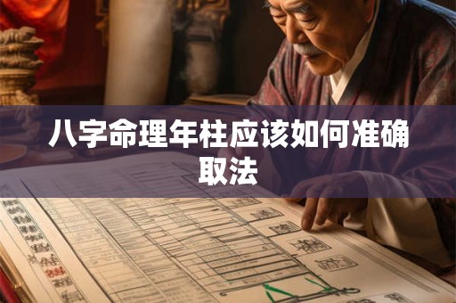 八字命理年柱应该如何准确取法
