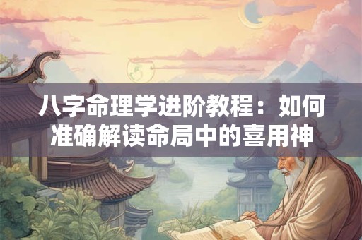八字命理学进阶教程：如何准确解读命局中的喜用神