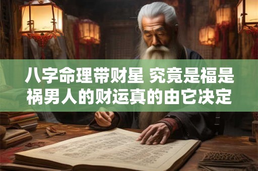 八字命理带财星 究竟是福是祸男人的财运真的由它决定吗