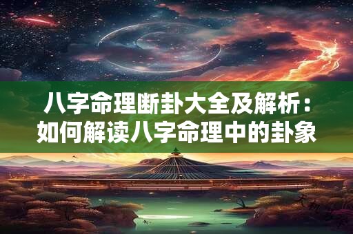 八字命理断卦大全及解析：如何解读八字命理中的卦象奥秘
