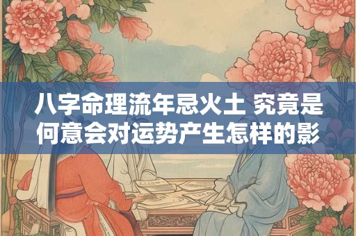 八字命理流年忌火土 究竟是何意会对运势产生怎样的影响