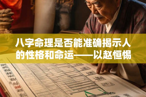 八字命理是否能准确揭示人的性格和命运——以赵恒惕为例的探究