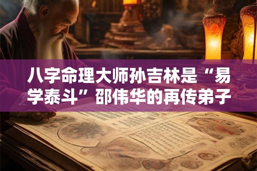 八字命理大师孙吉林是“易学泰斗”邵伟华的再传弟子吗