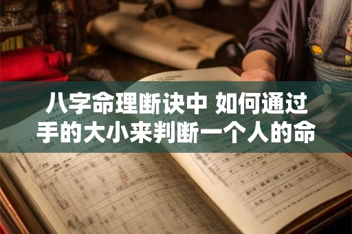八字命理断诀中 如何通过手的大小来判断一个人的命运