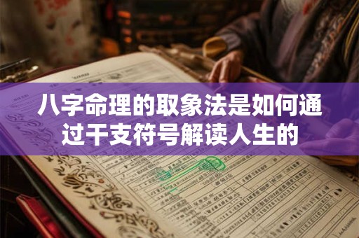 八字命理的取象法是如何通过干支符号解读人生的 八字命理的取象法是如何通过干支符号解读人生的