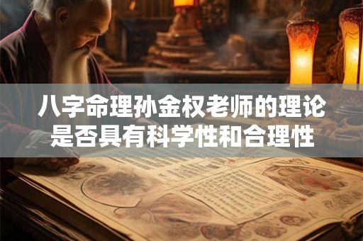 八字命理孙金权老师的理论是否具有科学性和合理性