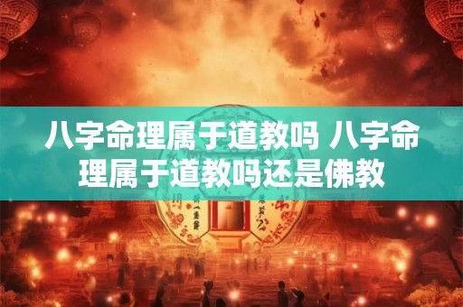 八字命理属于道教吗 八字命理属于道教吗还是佛教