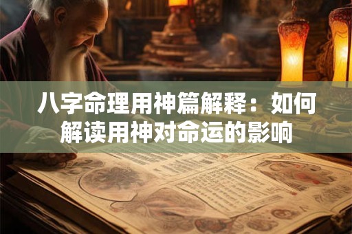 八字命理用神篇解释:如何解读用神对命运的影响 八字命理用神篇解释:如何解读用神对命运的影响