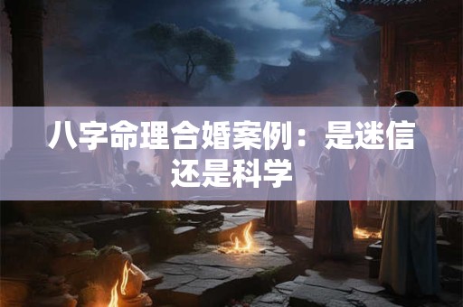 八字命理合婚案例:是迷信还是科学 八字命理合婚案例:是迷信还是科学