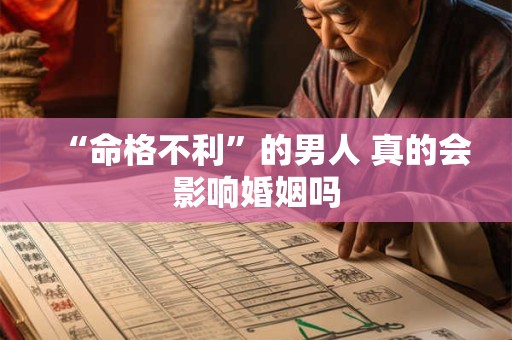 “命格不利”的男人 真的会影响婚姻吗