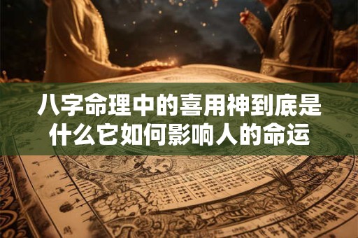 八字命理中的喜用神到底是什么它如何影响人的命运 八字命理中的喜用神到底是什么它如何影响人的命运