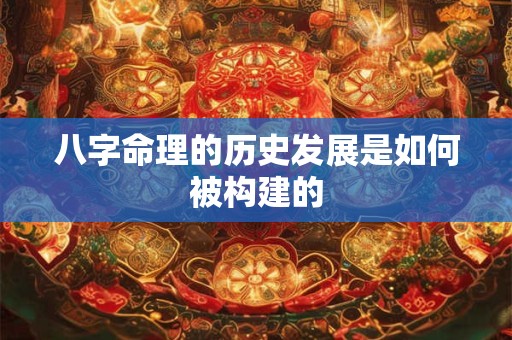 八字命理的历史发展是如何被构建的