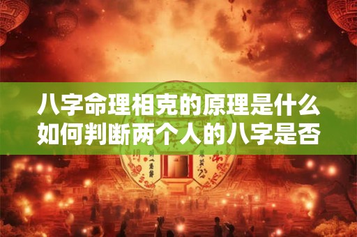 八字命理相克的原理是什么如何判断两个人的八字是否相克