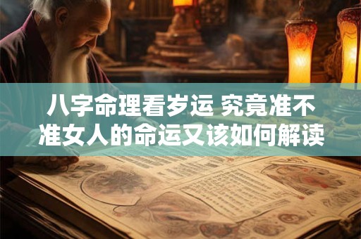 八字命理看岁运 究竟准不准女人的命运又该如何解读