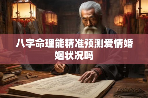 八字命理能精准预测爱情婚姻状况吗