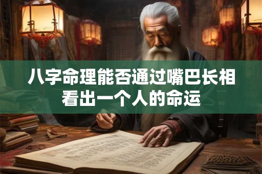 八字命理能否通过嘴巴长相看出一个人的命运 八字命理能否通过嘴巴长相看出一个人的命运