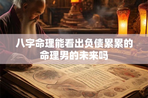 八字命理能看出负债累累的命理男的未来吗