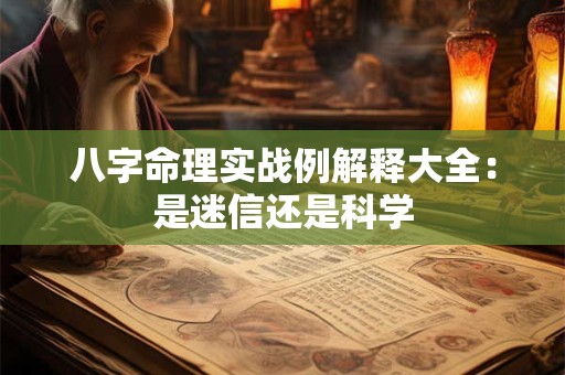 八字命理实战例解释大全：是迷信还是科学