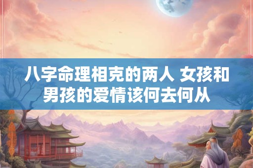 八字命理相克的两人 女孩和男孩的爱情该何去何从