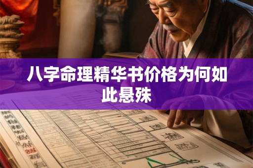 八字命理精华书价格为何如此悬殊