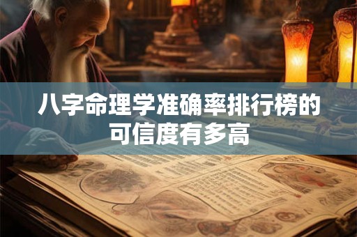 八字命理学准确率排行榜的可信度有多高