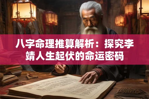 八字命理推算解析：探究李靖人生起伏的命运密码