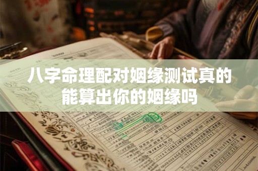 八字命理配对姻缘测试真的能算出你的姻缘吗