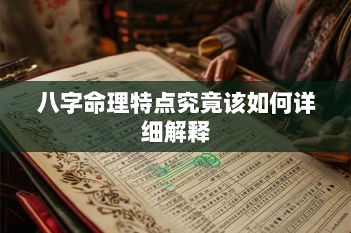 八字命理特点究竟该如何详细解释