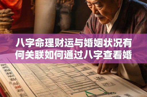 八字命理财运与婚姻状况有何关联如何通过八字查看婚姻运势