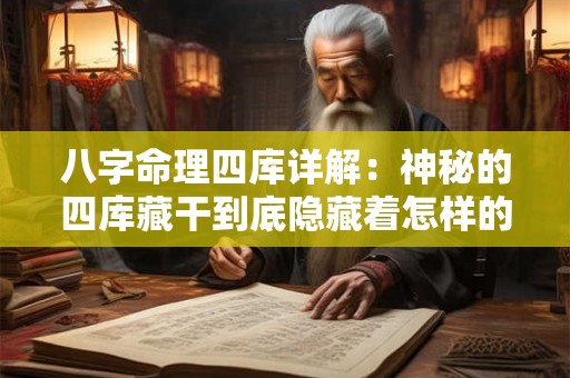 八字命理四库详解：神秘的四库藏干到底隐藏着怎样的命运密码