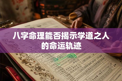 八字命理能否揭示学道之人的命运轨迹